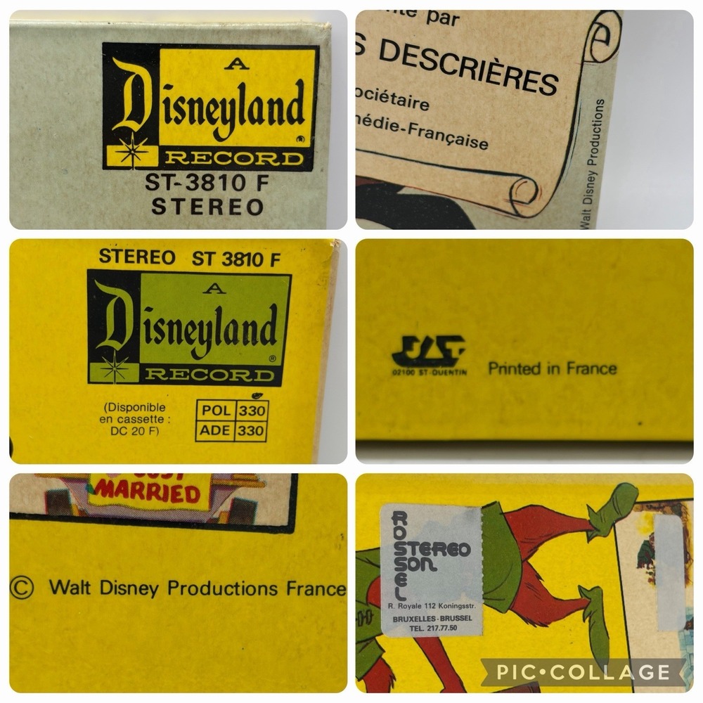 Walt Disney Robin Des Bois LP 1974 French Disneyland Records ST-3810 F VG+ - Picture 6 of 16